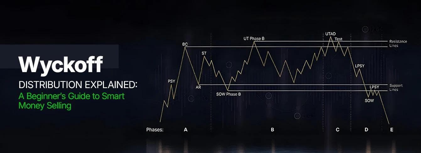 Wyckoff Distribution Explained: A Beginner's Guide to Smart Money Selling
