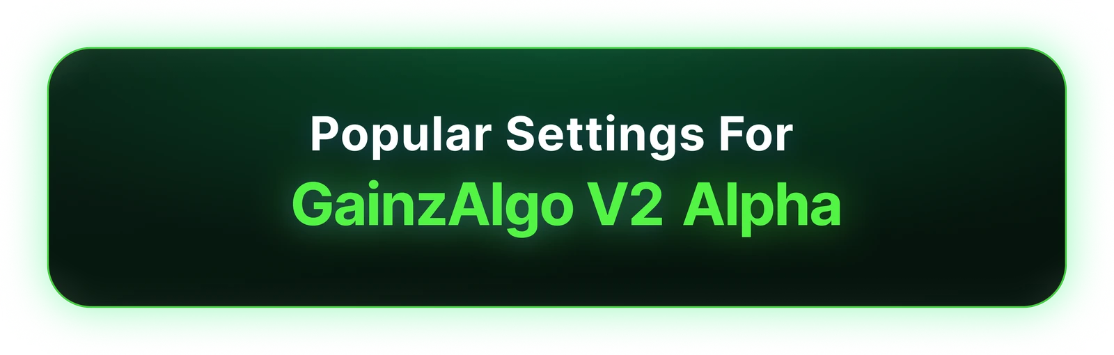 GainzAlgo V2 chart animation